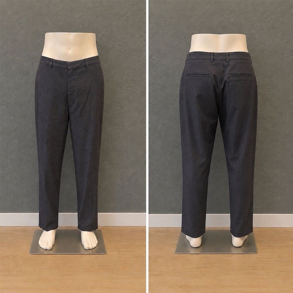 Banana Republic 31R Mens Gray Linen Dress Pants Old Money Preppy Business Casual